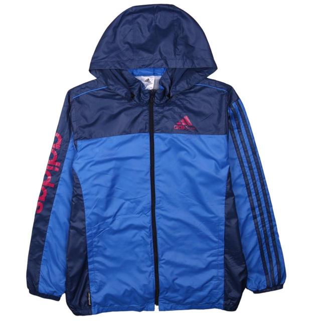 Adidas Men's Windbreaker Jacket - Navy/Blue - S on Productcaster.