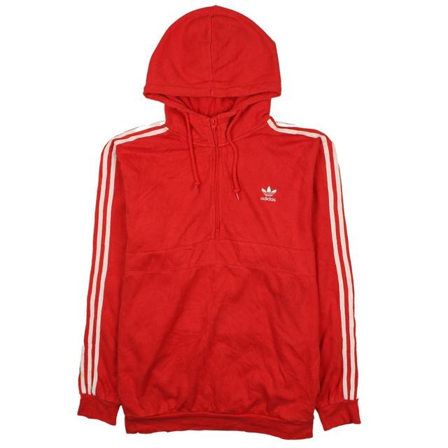 Adidas Men's Hoodie - Red - XL on Productcaster.