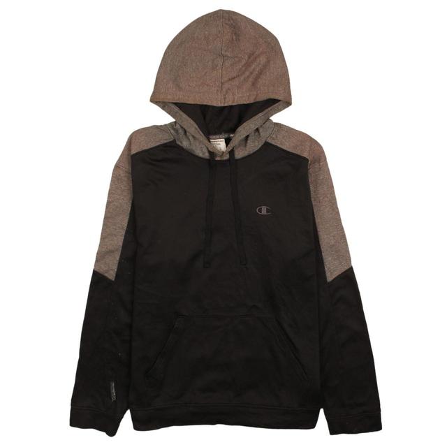 Champion Men's Hoodie - Black/Grey - L on Productcaster.