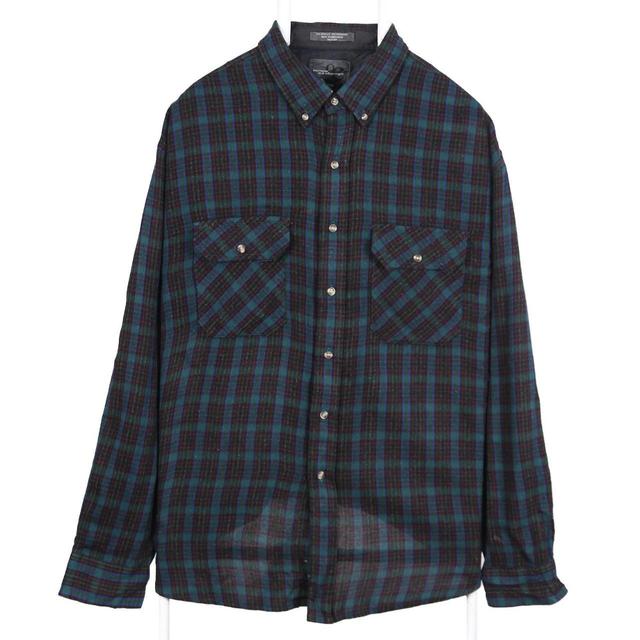 Vintage Men's Shirt - Black/Green - XL on Productcaster.