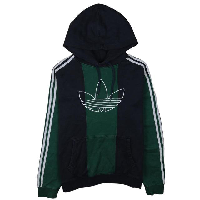 Adidas Men's Hoodie - Blue/Green - L on Productcaster.