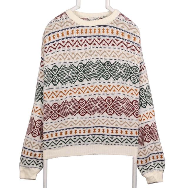 Vintage Men's Jumper - White - L on Productcaster.