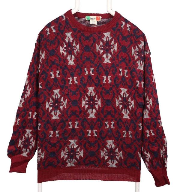 Vintage Men's Jumper - Red - L on Productcaster.