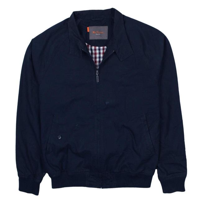 Vintage Men's Casual Jacket - Blue - L on Productcaster.