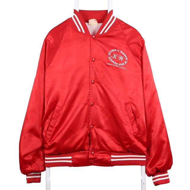 Vintage Men's Casual Jacket - Red - L on Productcaster.