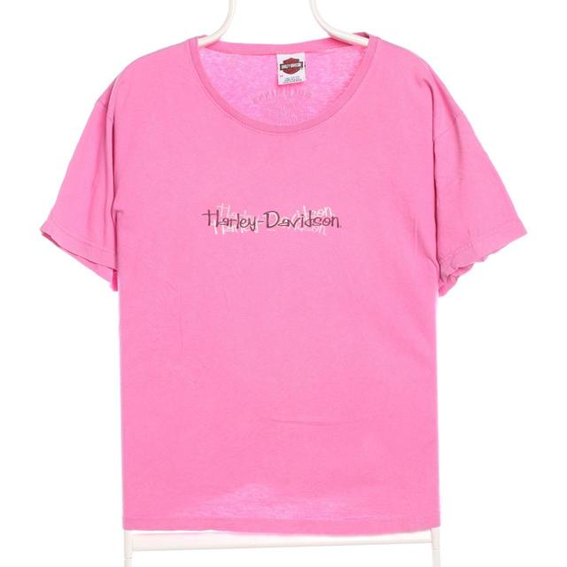 Harley Davidson Women's T-shirt - Pink - XXL on Productcaster.