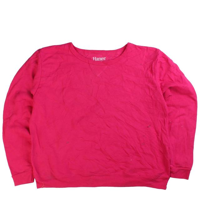 Hanes Women's Sweatshirt - Pink - L on Productcaster.