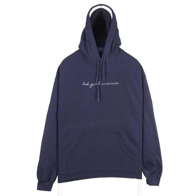 Gildan Women's Hoodie - Navy/Blue - M on Productcaster.