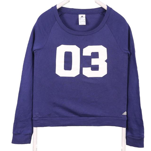 Adidas Women's Sweatshirt - Purple - S on Productcaster.