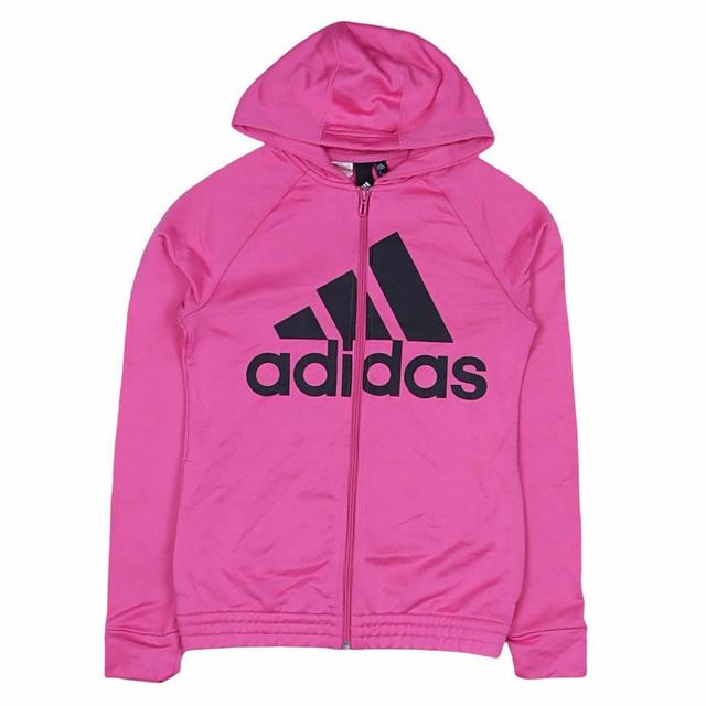 Adidas Women's Casual Jacket - Pink - L on Productcaster.