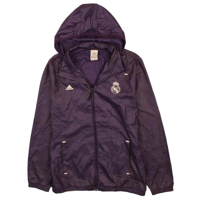 Adidas Men's Windbreaker Jacket - Purple - M on Productcaster.