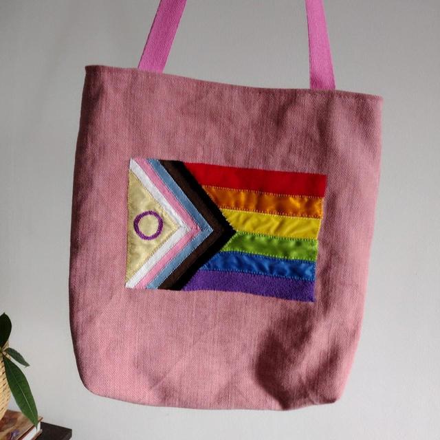 Handmade Women's Tote bags - Pink on Productcaster.