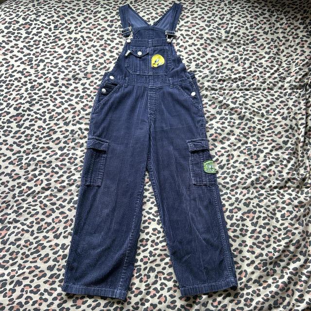 Looney Tunes Women's Dungarees - Navy/Yellow - UK 10 on Productcaster.