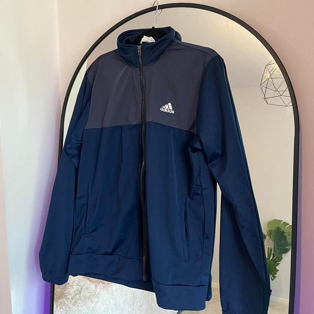 Adidas Men's Hoodie - Navy - L on Productcaster.