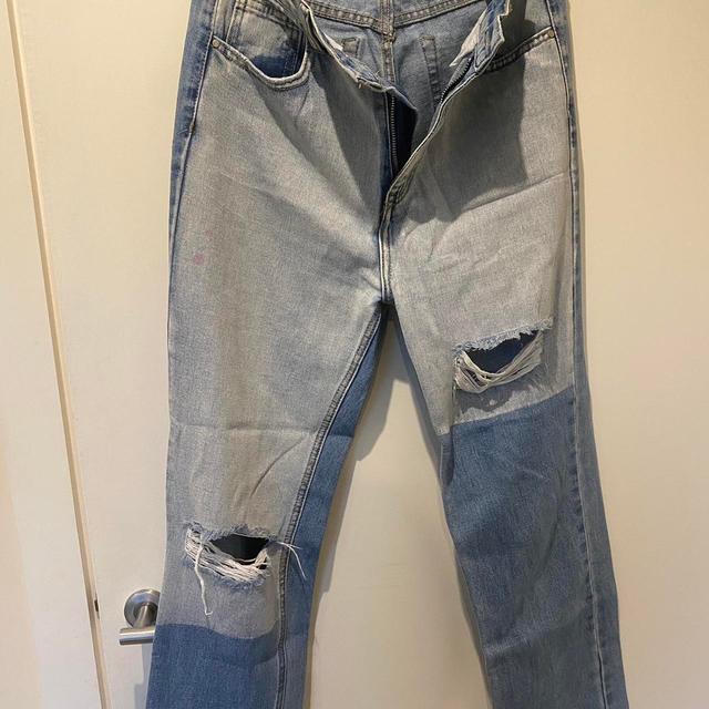 Women's Distressed Jeans - Blue - M on Productcaster.