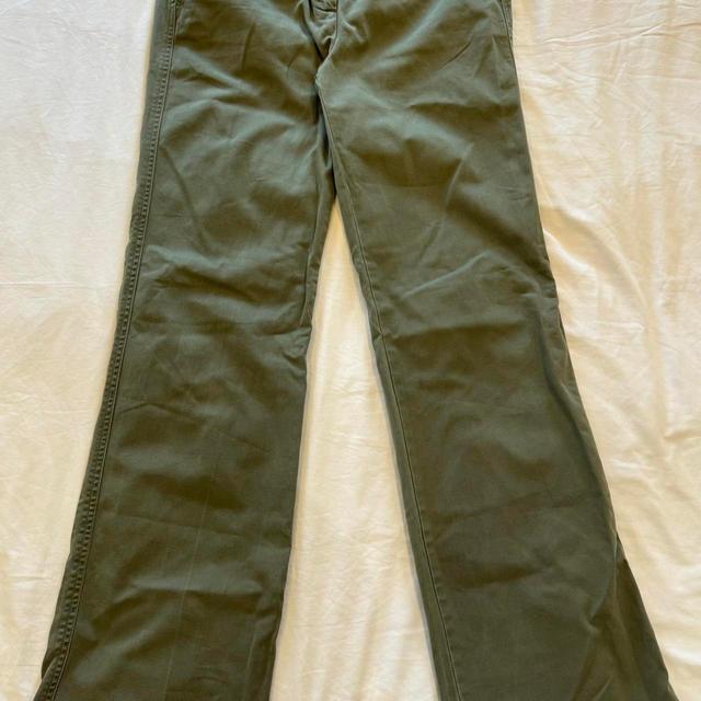 J.Crew Women's High waisted Trousers - Khaki/Green - 28" on Productcaster.