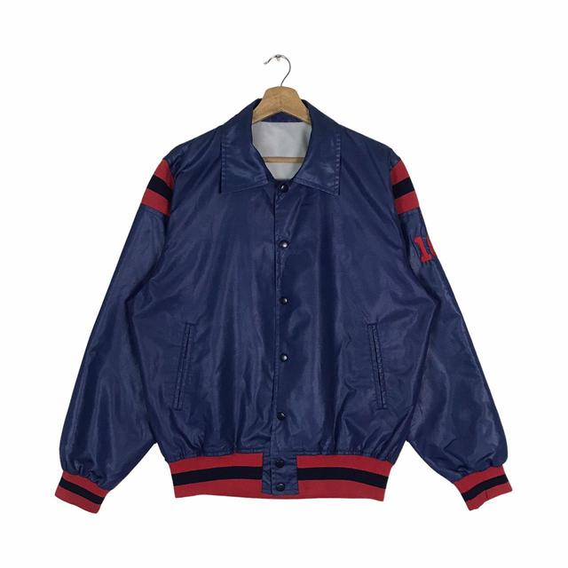 Descente ALLTERRAIN Men's Varsity Jacket - Navy/Burgundy - L on Productcaster.