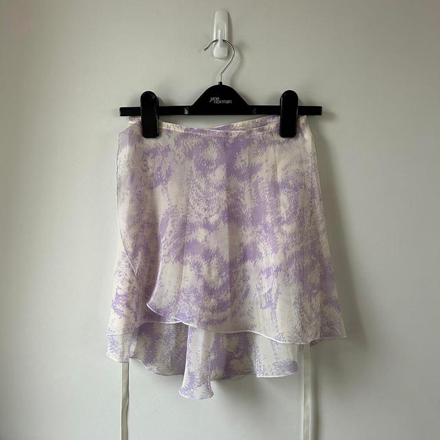 Women's Skirt - Purple/White - One size on Productcaster.