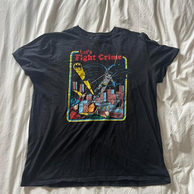 DC Comics Men's T-shirt - Black/Multi - L on Productcaster.