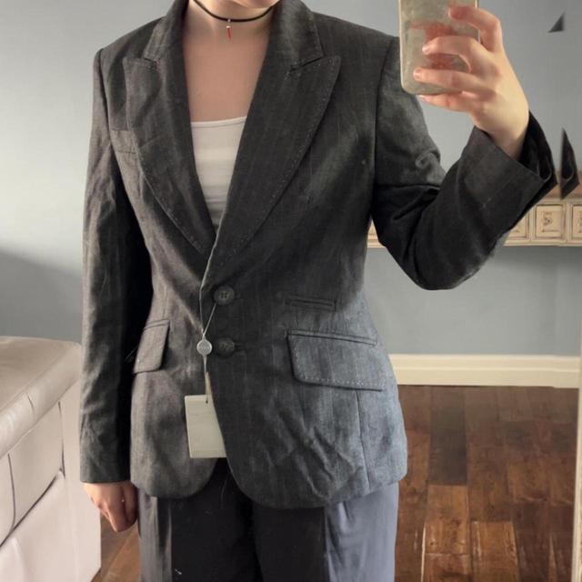 Next Women's Blazer Jacket - Grey - UK 10 on Productcaster.