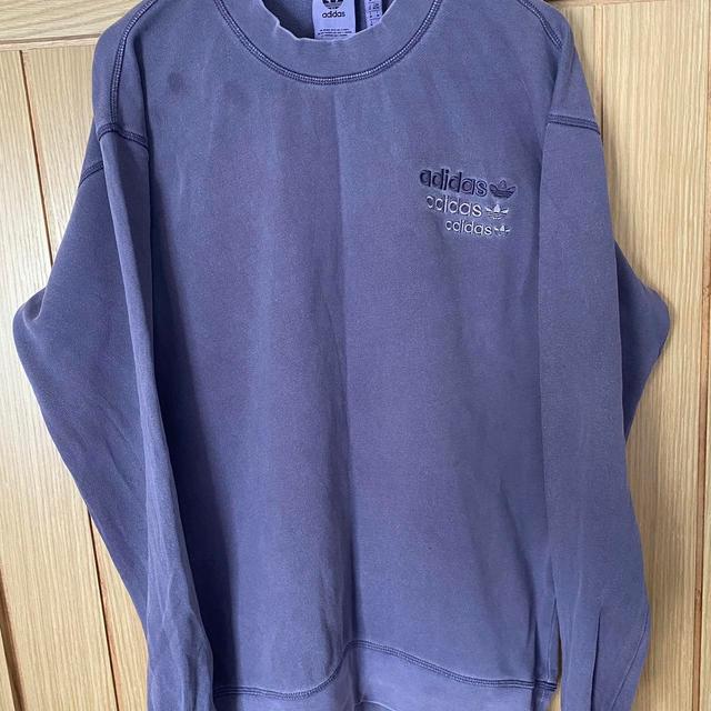 Adidas Men's Jumper - Purple - M on Productcaster.