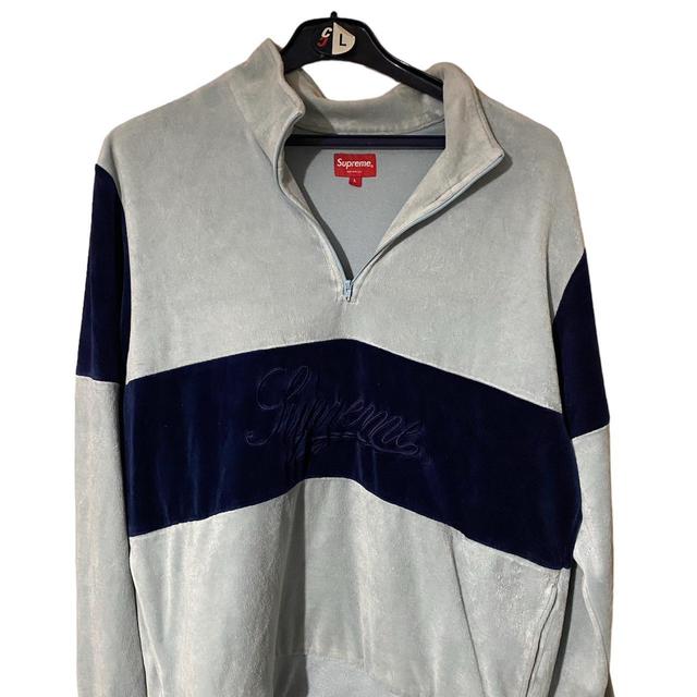 Supreme Men's Sweatshirt - Blue/Grey - L on Productcaster.