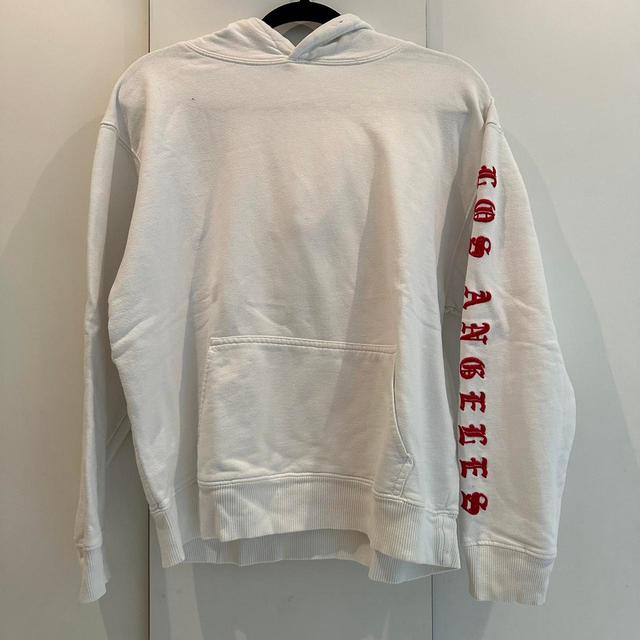 Brandy Melville Women's Hoodie - White/Red - 8 on Productcaster.