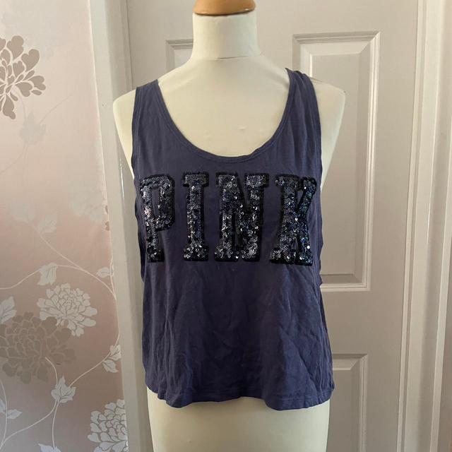 Victoria's Secret Women's Vest - Blue - S on Productcaster.