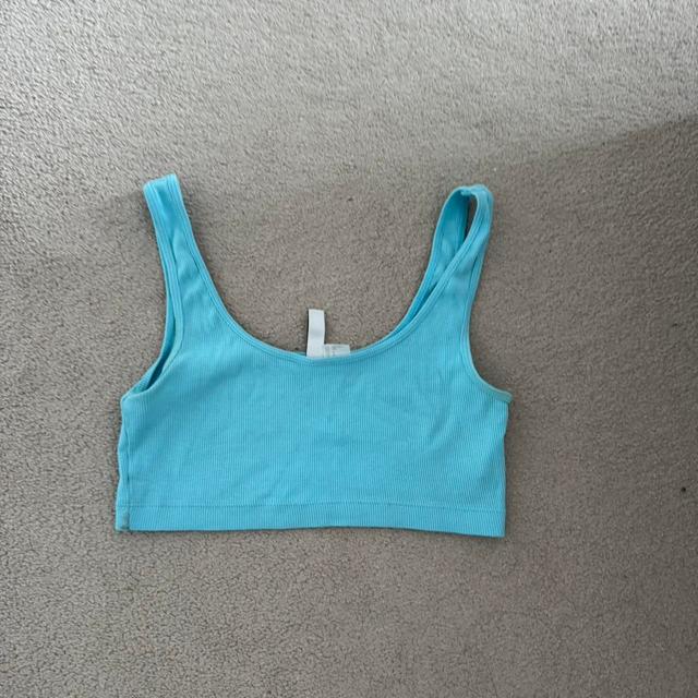 H&M Women's Crop top - Blue - S on Productcaster.