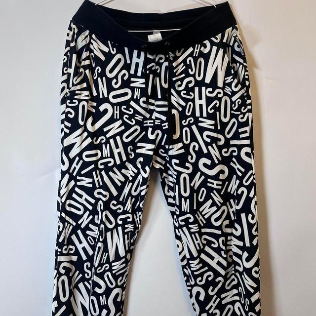 Moschino Men's Sweatpants - Navy/White - S on Productcaster.