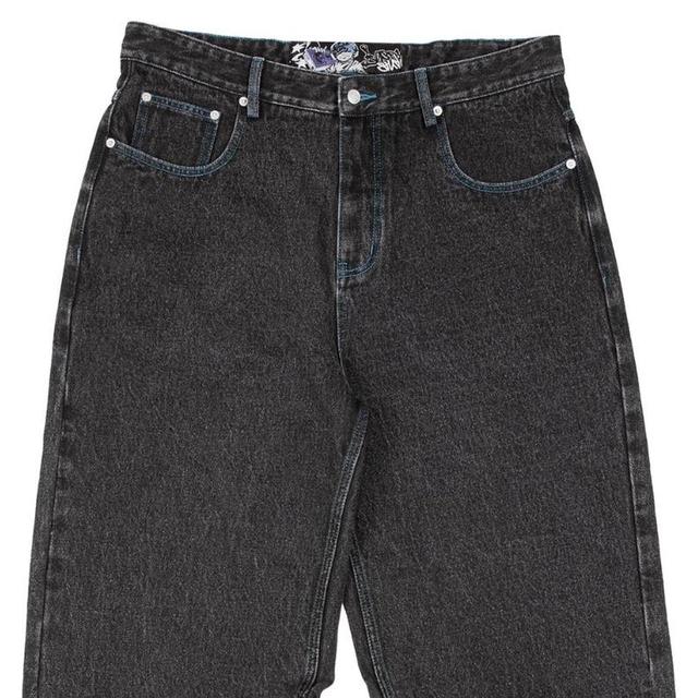 Basement Men's Low rise Jeans - Navy/Blue - XL on Productcaster.