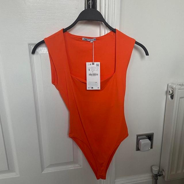 Zara Women's Bodysuit - Orange - S on Productcaster.