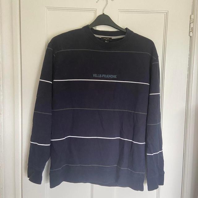 New Look Men's Sweatshirt - Navy/Blue - M on Productcaster.