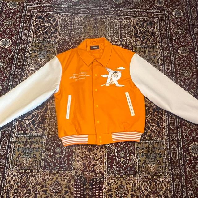 Represent Men's Varsity Jacket - Orange - L on Productcaster.