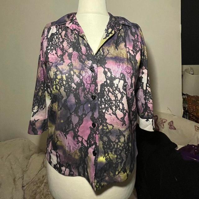 Preloved Women's Blouse - Multi/Black - 8 on Productcaster.