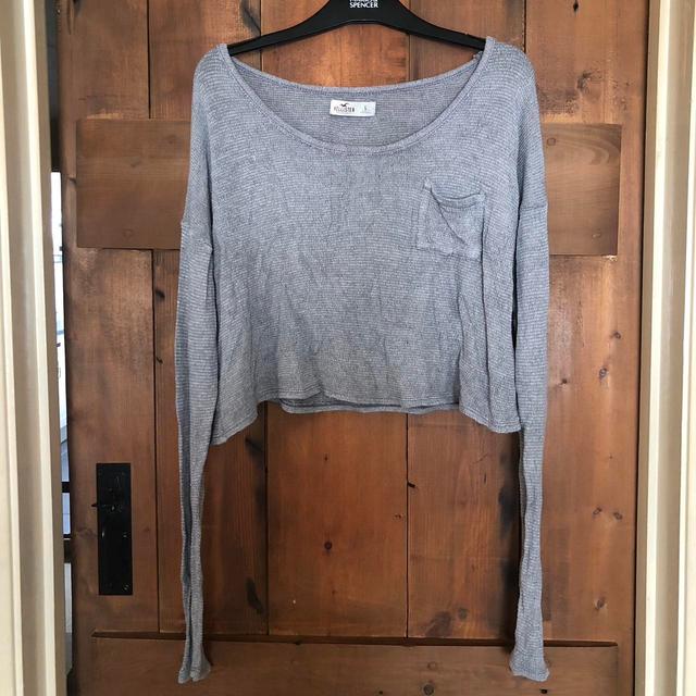 Hollister Co. Women's Jumper - Grey - L on Productcaster.