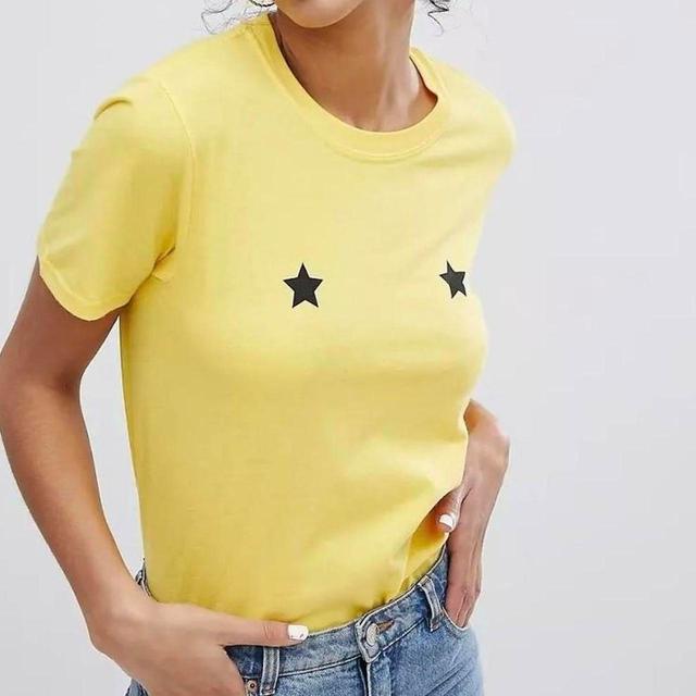 Adolescent Clothing Women's T-shirt - Yellow - 8 on Productcaster.