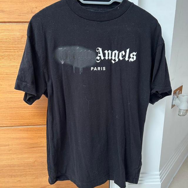 Palm Angels Men's T-shirt - Black - S on Productcaster.