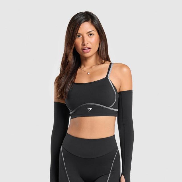 Gymshark Women's Crop top - Black - 12 on Productcaster.