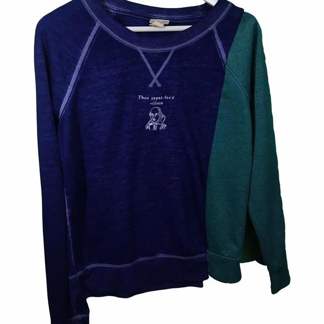 Vintage Women's Sweatshirt - Blue - S on Productcaster.