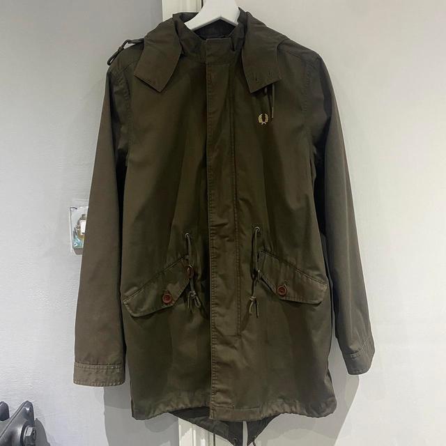 Fred Perry Men's Parka - Khaki/Brown - S on Productcaster.