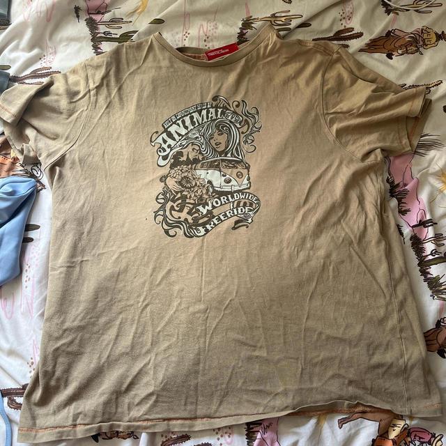 Animal Men's T-shirt - Tan/Brown - XXL on Productcaster.