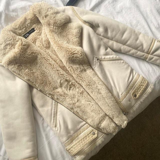 Zara Women's Jacket - Cream - S on Productcaster.