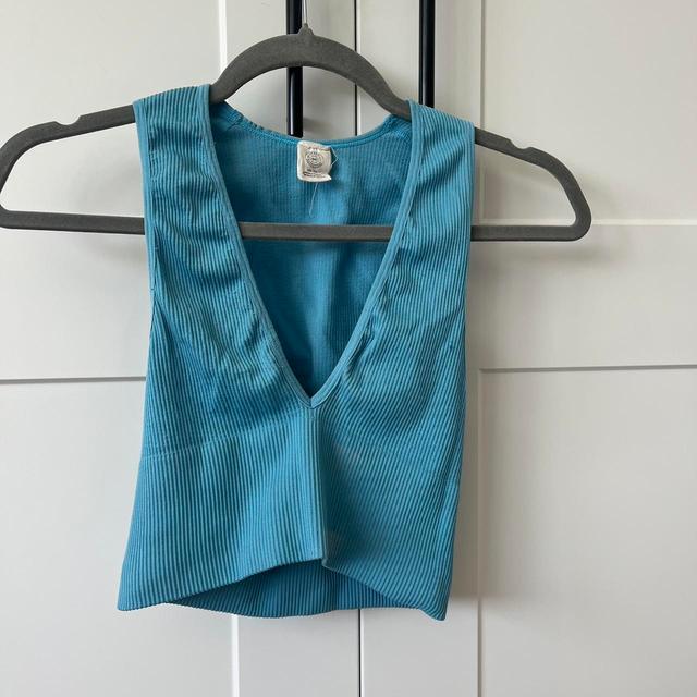 Urban Outfitters Women's Crop top - Blue - S on Productcaster.