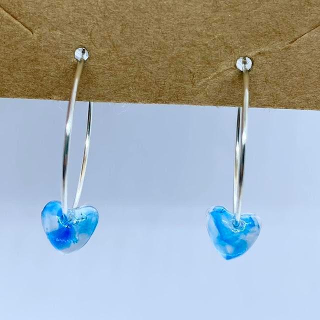 Custom Women's Earrings - Blue on Productcaster.