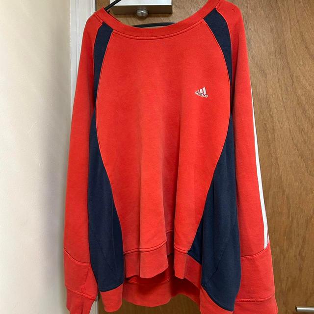 Adidas Men's Sweatshirt - Red - XL on Productcaster.