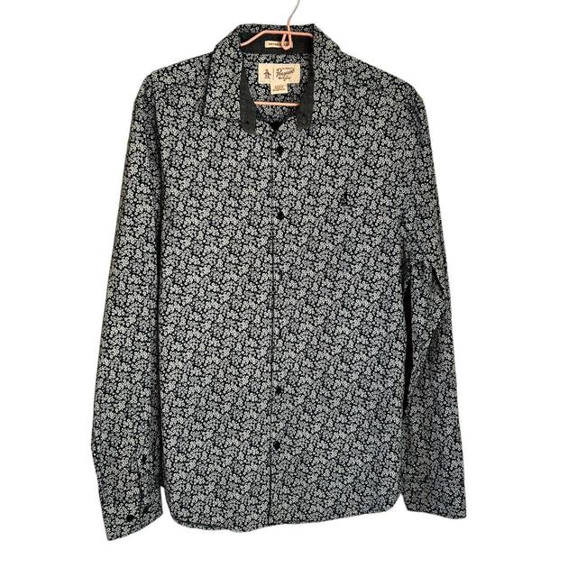 Original Penguin Men's Shirt - Navy - S on Productcaster.