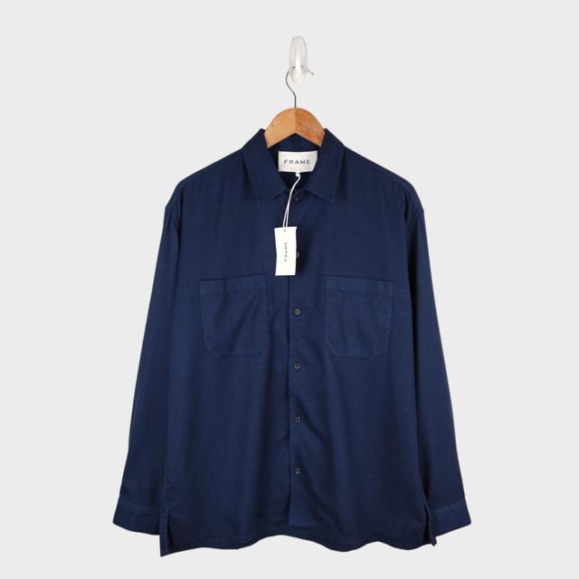 Frame Men's Shirt - Blue - M on Productcaster.