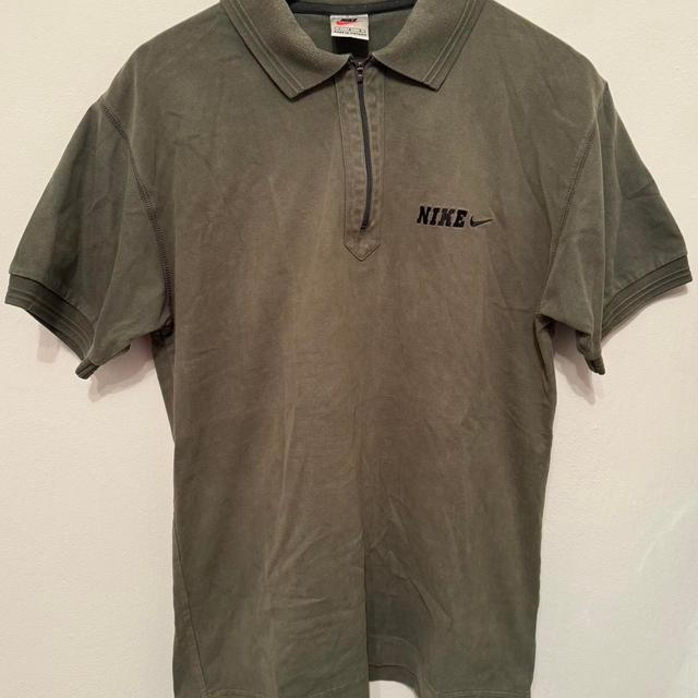 Nike Men's Polo shirt - Green - L on Productcaster.