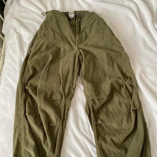 Urban Outfitters Women's Cargo Trousers - Khaki/Green - UK 8 on Productcaster.